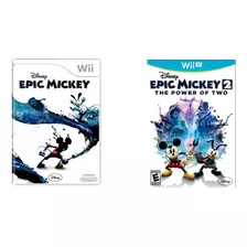 Epic Mickey + Epic Mickey 2 (mídia Física) Wii Wii U (novo)