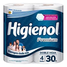 Papel Higienico Higienol Premium 30 M X4