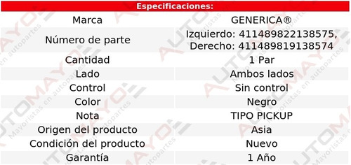 2 Espejos S/control Generica D21 Nissan 86-88 Foto 2