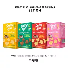 Pack X4u - Galletas Para Niños Smiley Kids