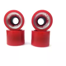 Rodas Creme Mini Cruiser 60mm Vermelha - Skate Mini Long