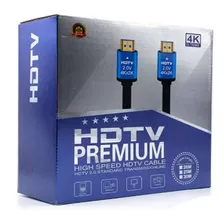 Cable Hdmi 2.0, 3 Metros Ultra Hd 4k Premium 3d Audio Video