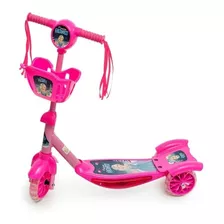 Patinete 3 Rodas Infantil Musical Com Cesta E Luzes