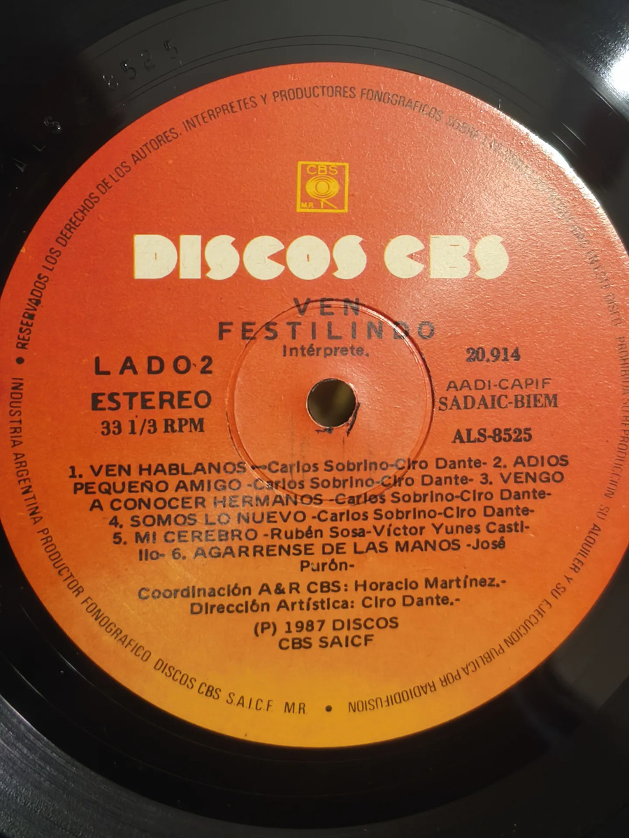 Festilindo - Ven - vinilo 1987