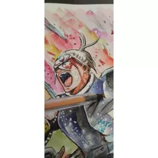 Kimetsu No Yaiba Pintura En Acuarela Hecha Por Mí. 