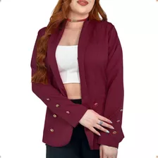 Blazer Alfaiataria Luxo Feminino Casaco Inspiração Social