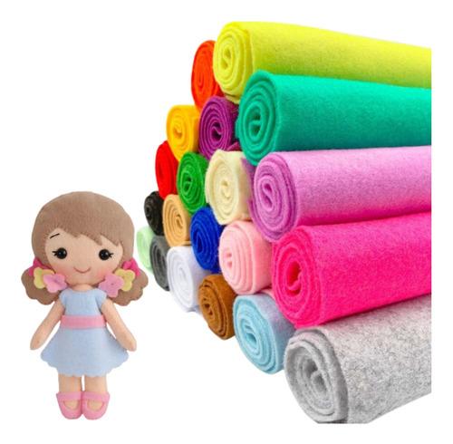 Feltro Liso Santa Fé Variedade De Cores 50cm X 70cm Unidade