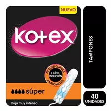 Tampones Kotex Super X 40 Unidades