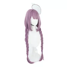 Peluca Para Cosplay De Anime Vtuber Yumeno, Pelo Largo Morad