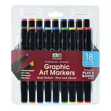 Rev-mw17 Marker Set, 18 Colores