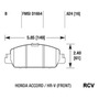 Balatas Disco  Delantera Para Honda Accord Exr 1.5t 2021