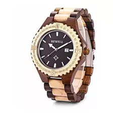 Bewell Zs-w023a Reloj De Madera Para Hombre Movimiento De Cu