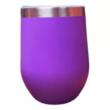 Copo Cuias Térmicas 350ml Com Tampa Anti Vazamento Cor Roxo Liso