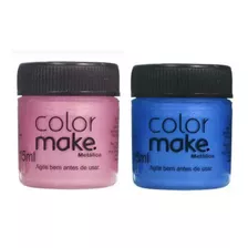 Kit Tinta Liquida Metálica 15ml Colormake C/ 2 (azul/rosa)