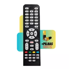 Controle Remoto Para Tv Aoc Com Botão Netflix Led Smart 