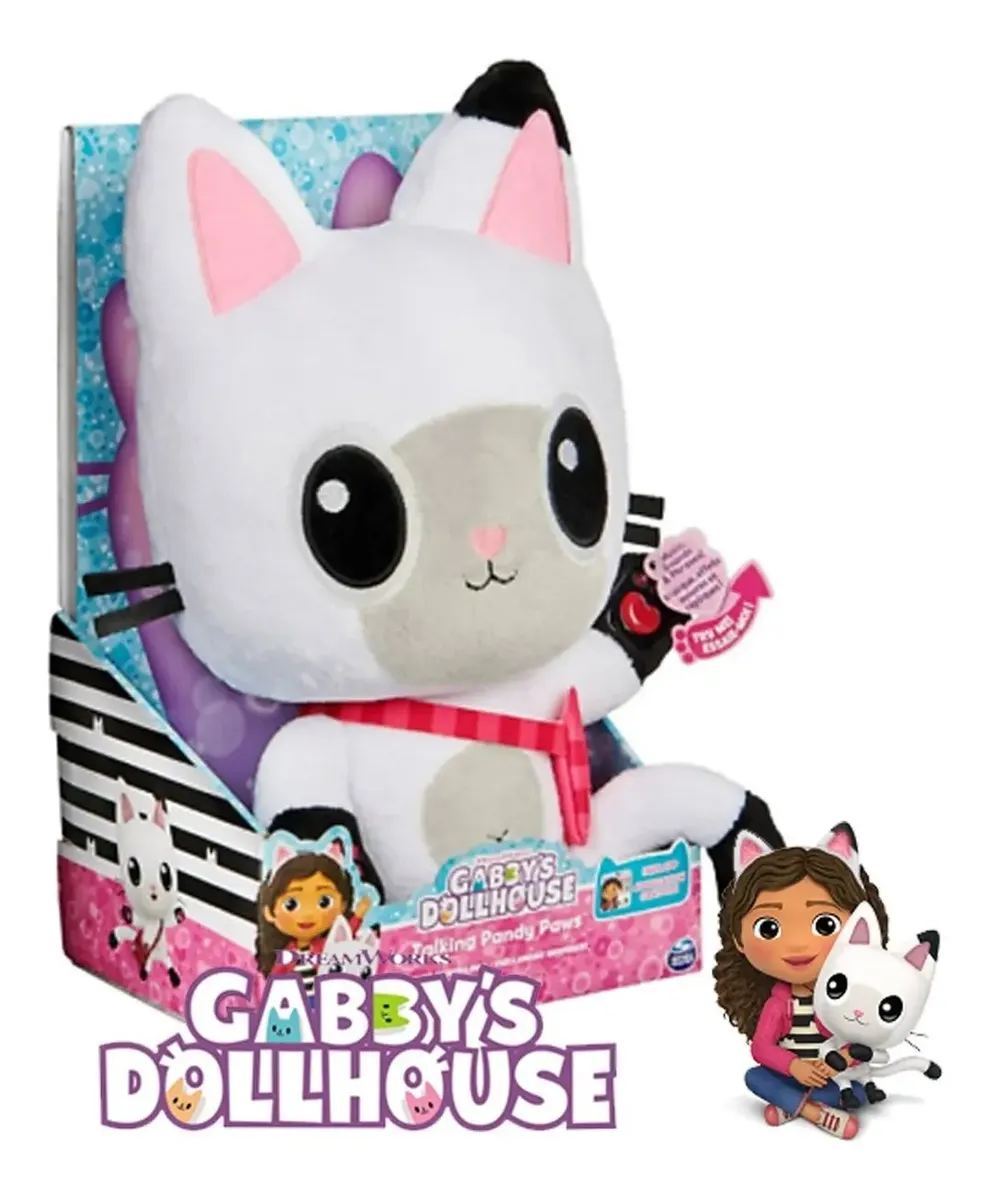 Gabby et la maison magique - Peluche avec doudou Cakey chat - 25 cm Gabby et la maison magique - Peluche avec doudou Cakey chat - 25 cm