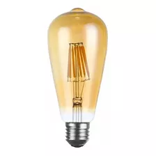 X10 Ampolleta Led Tipo Edison 8 Watts Retro Vintage / Hb Led