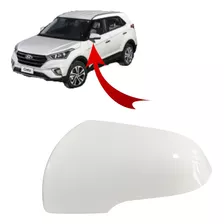 Capa Retrovisor Hyundai Creta 2017 2018 2019 2020 Esq Branco