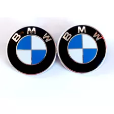 Par Emblemas Bmw Capó Y Tapa Valija 82mm O 74mm 