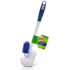 2 Pç Escova Sanitária Scoth Brite 3m Cor Branco E Azul