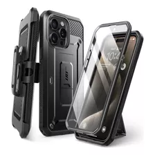 Funda Supcase Para iPhone 15 Pro Max/resistente/negro