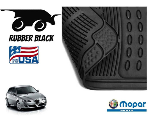 Tapetes Uso Rudo Alfa Romeo 2003 Rubber Black Original Foto 4