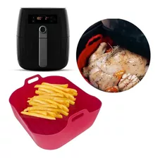 Forma Para Airfryer Forno Silicone Antiaderente Reutilizável