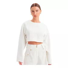 Blusa Lança Perfume Cropped In23 Off White Feminino