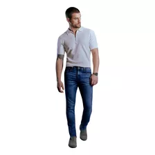 Jeans Skinny Fit Goodyear Stone Deslavado De Hombre 1080