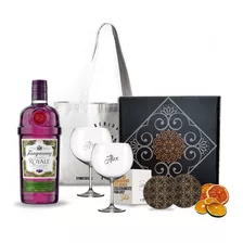 Kit Gin Tanqueray Royale Dark Berry + 2 Copas Transparentes