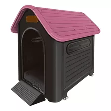 Casa Casinha P/cachorro Grande N8 Big Mansão Maginífica Pet Cor Rosa