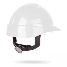 Casco De Trabajo Libus + Arnés Plástico Cremallera Blanco