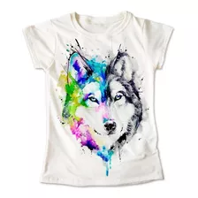 Blusa Lobo Unicornio Playera Estampado 034