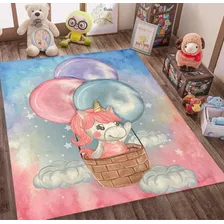 Alfombra Unicornio Infantil 100x150cm Kreatex