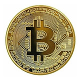 Moneda FÃ­sica De Bitcoin Btc ( Banada En Oro)