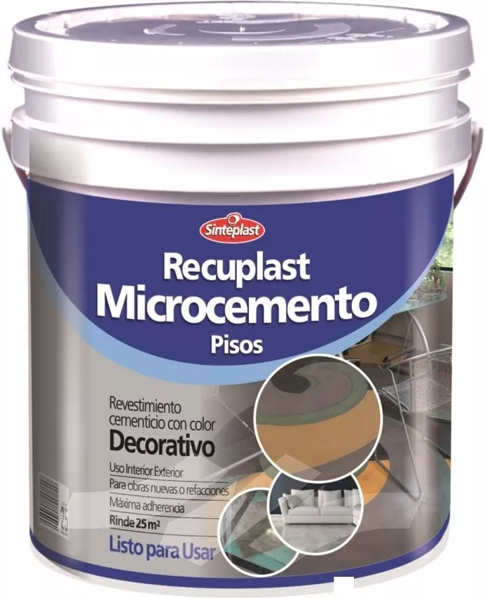 Microbase Cementicio Microcemento Pisos Sinteplast 25k