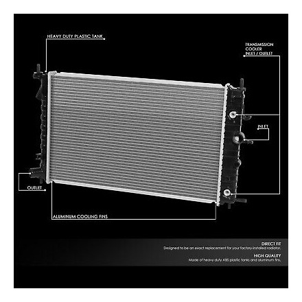 For 00-05 Saturn L300 Ls Lw V6 Oe Style Aluminum Cooling C Foto 2