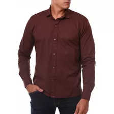 Camisa Social Slim Masculina Adulto Promoção Kit 4 Pç Atacad