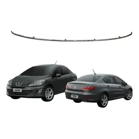 Friso Central Grade Dianteira Peugeot 408 2011 A 15 Original Prateado