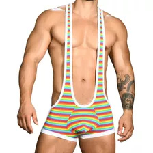 Pride Rainbow Stripe Singlet