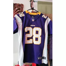 Jersey On Field Minnesota Vikings Adrian Peterson Nfl 