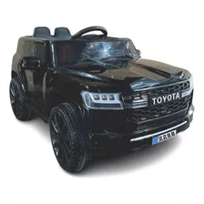 Camioneta Électrica Montable Toyota Lc300 Niños Niñas 2 Asie Color Negro Voltaje Del Cargador 110v/220v