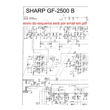 Esquema Radio Sharp Gf2500b Gf 2500b Gf2500 Via Email