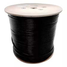 Rollo De Cable Utp Ampxl Negro Para Exterior Cat6 305 Mts.