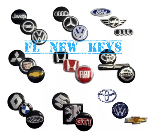 Emblema Para Llaves Ford,vw,nissan,chevrolet,audi,mini,honda Foto 6