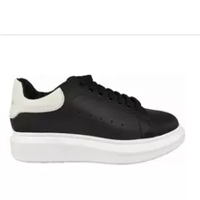 Tênis Casual Alexander Mcqueen Masculino Preto Branco