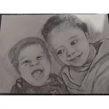 Desenhos Realista Sob Encomenda Feito A Lápis No A4(21x29,7)