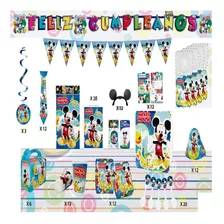 Decoración Infantil Fiesta Mickey Mouse Set X12