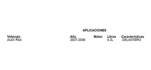 Goma Rebote Amortiguador Delantero Audi Rs4 2007-2008 4.2l Foto 2