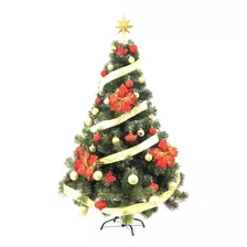 Arbolito Navidad Canadian Luxe 1,20 + Kit 36 Unid - Sheshu 